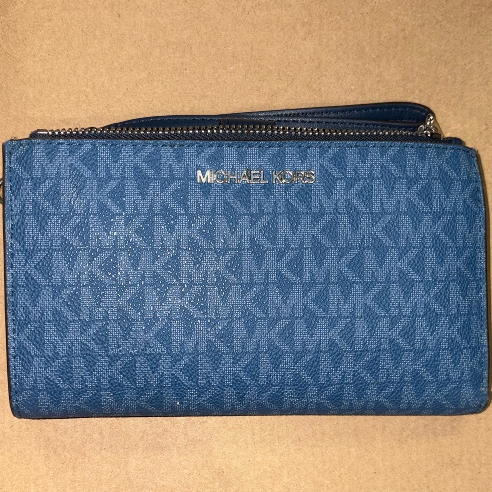 Michael Kors Denim Blue Logo Wallet